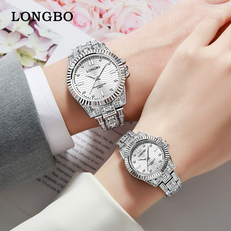 Quartz fashionable waterproof men's watch by Longbo, paired watches for beloved, (Cross-border trading), wholesale