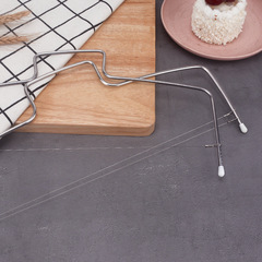 不鏽鋼蛋糕分割器蛋糕切條器雙線蛋糕切麵包切片器烘焙工具分片器