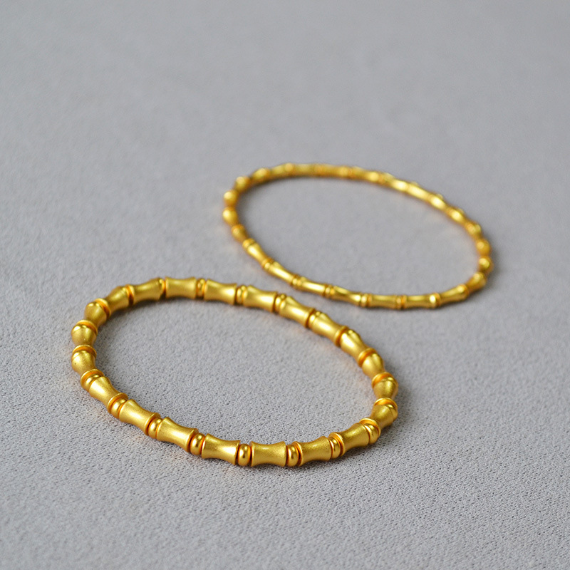 Retro Simple Style Classic Style Solid Color Brass Bracelets Bangle In Bulk display picture 11