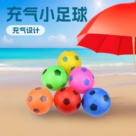 塑胶多色儿童充气小足球玩具小皮球拍拍球玩具跨境