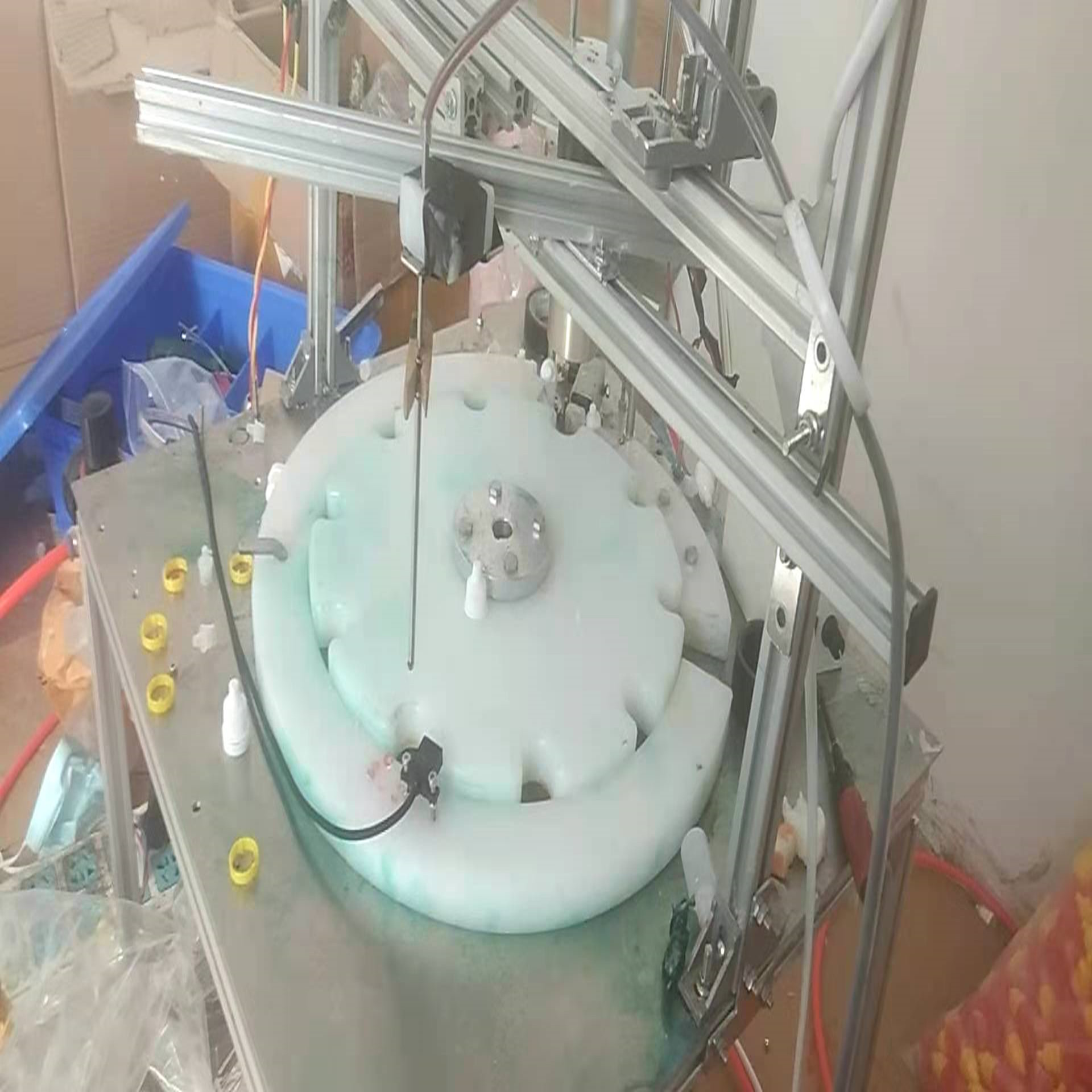 小剂量半自动眼药水10ML灌装旋盖机液试剂液体灌装轧旋盖机|ms