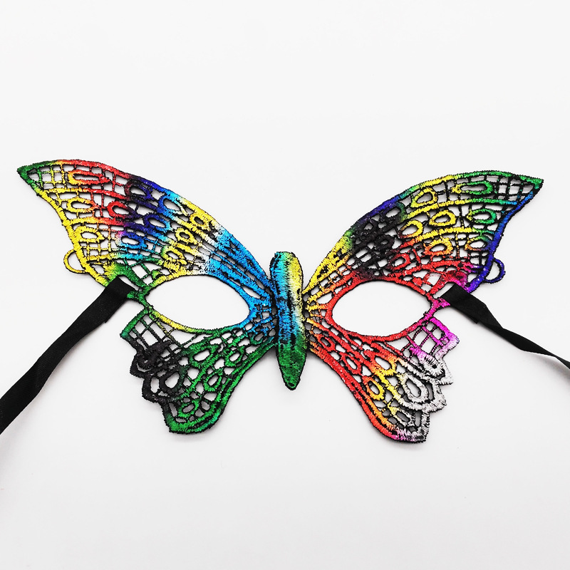 Máscaras de encaje transfronterizas, máscaras de encaje de fiestas de Halloween, máscaras de ojos especiales para carnaval de Halloween