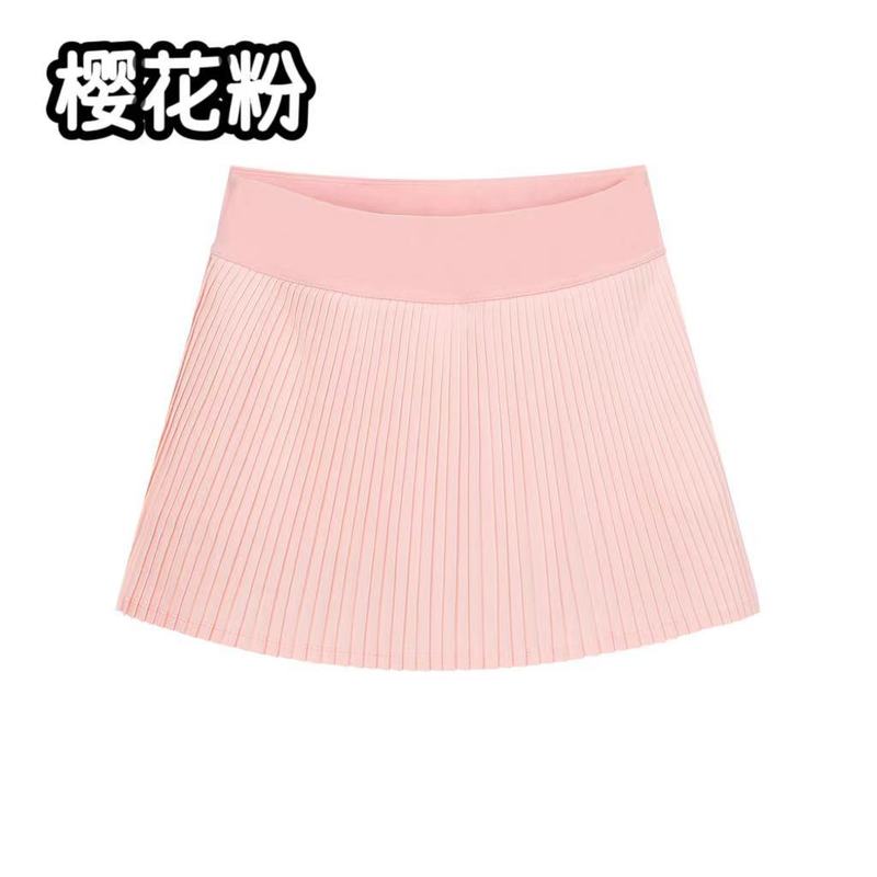 LULU原标同款Varsity百褶裙女士速干网球短裙高腰风琴裙防走光夏|undefined