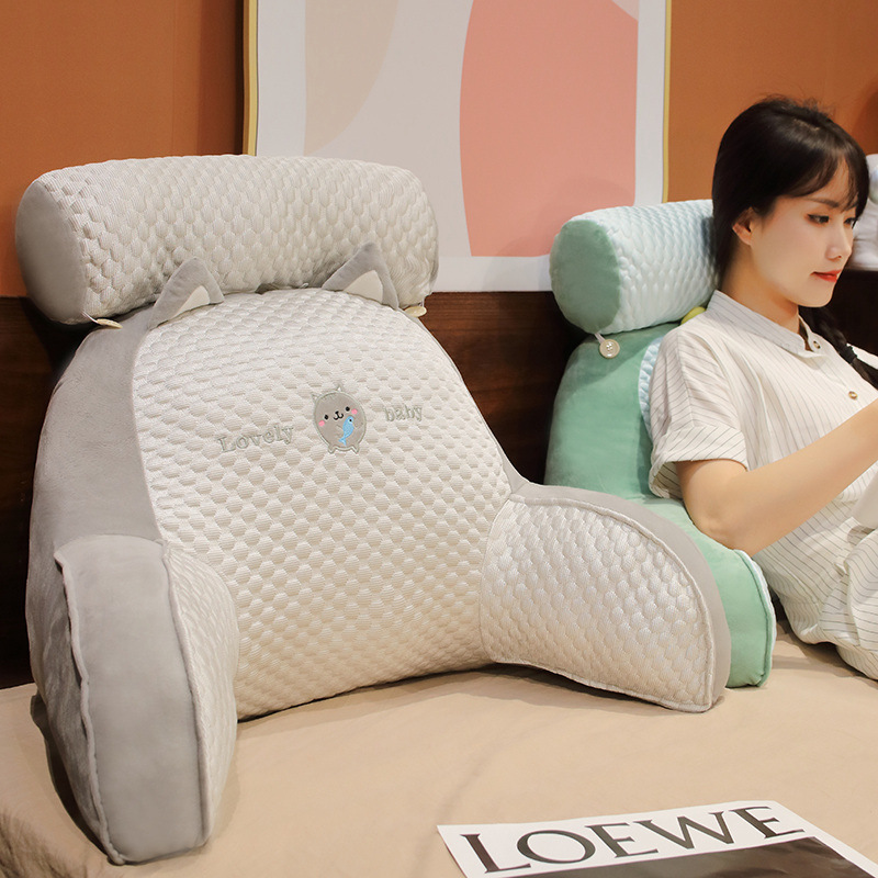 De dibujos animados de frijol de hielo cojín del sofá cojín de oficina en casa cintura almohada de peluche de juguete femenino Regalo de Cumpleaños lote