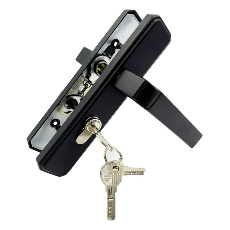 Venta al por mayor espesado anti-Cerradura de puerta de baño de vidrio de óxido con llave baño Baño sola lengua puerta de madera cerradura de puerta de acero plástico
