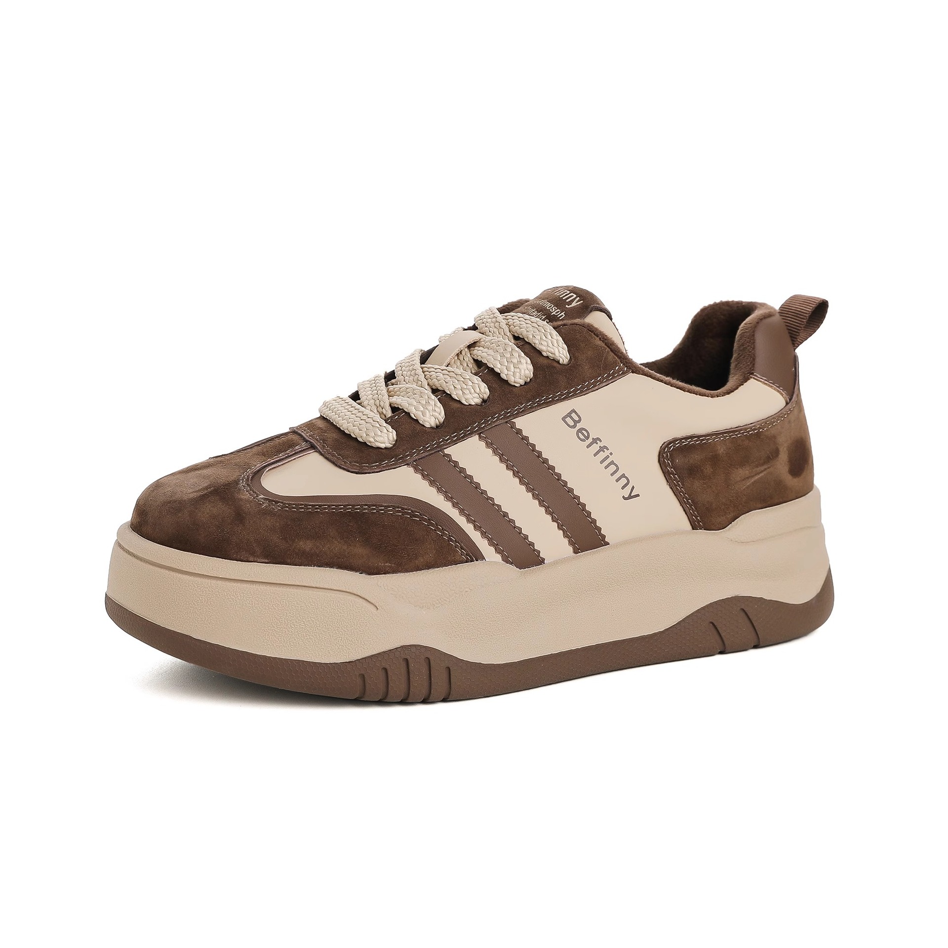 Tavola antiscivolo 2023 inverno nuovo pan di spagna con suola spessa versatile scarpe da donna sportive e per il tempo libero con lacci_voghion.com