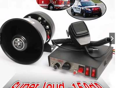 CJB-400W engineering vehicle – Car horn/tweeter - 400w-host-round-mouth-black-front-speaker-24v