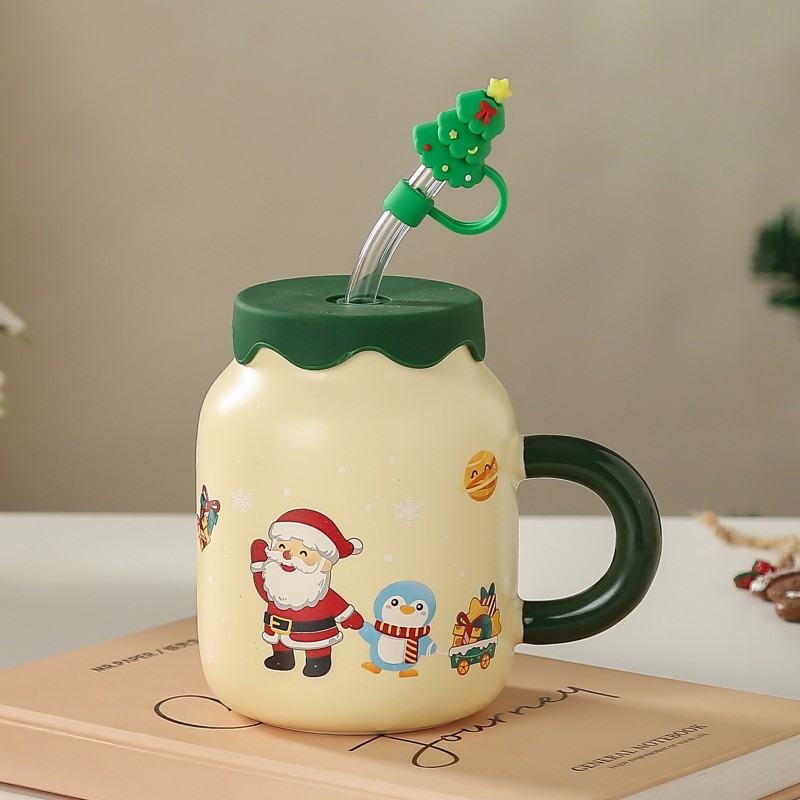 빨대 D형 싱글컵(간이포장)