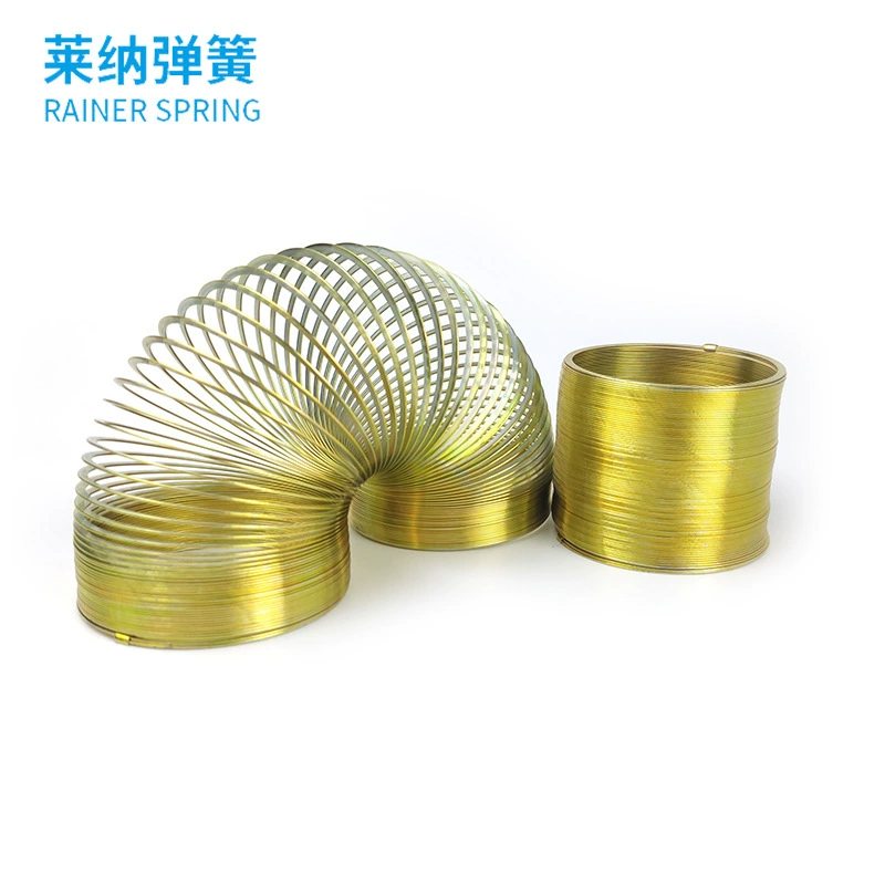 Детские красочные весенние хула кольцо творческий Jenga красочные металлические радужные кольца игрушки играют вниз по лестнице