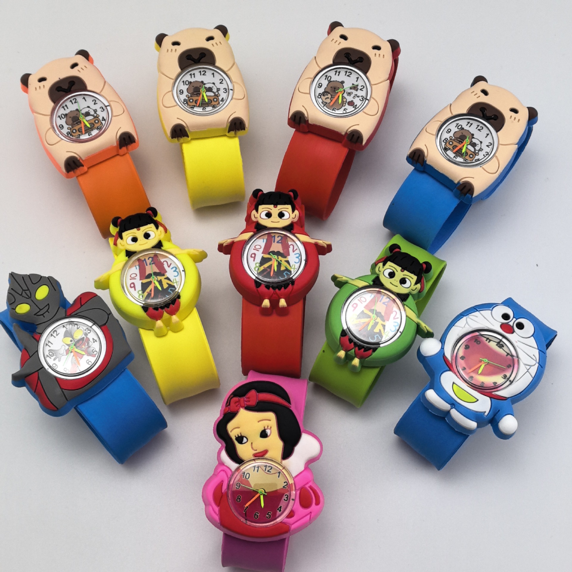 Internet Celebrity Popular Cartoon Children's Watch Electronic Snap Ring Animation Anime Quartz Watch Fashion Versatile Manufacturer Wholesale