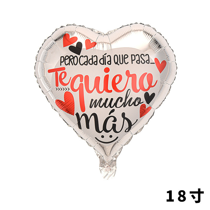 Globo de película de aluminio de amor occidental de 18 pulgadas LOVE Tanabata Día de San Valentín Boda Boda Confesión romántica Diseño de globo image 32