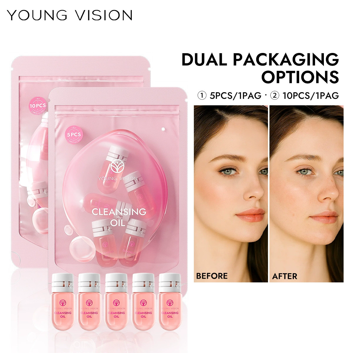 YOUNG VISION Очищающее масло Second-Pulse Travel Size Портативное очищающее интегрированное очищающее масло