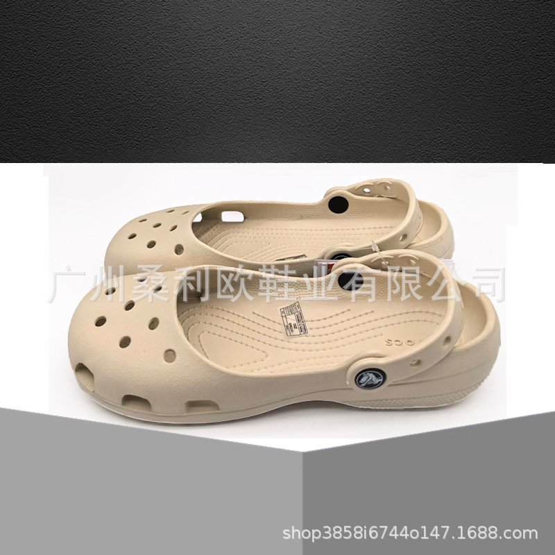 Cross Ballet Clogs for Women, New Summer Thick-Soled Clogs, Couple Style Closed-Toe Sandals, Beach Shoes Wholesale