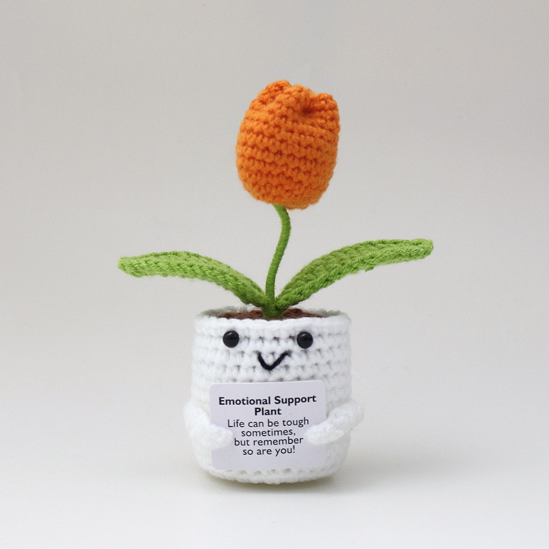 튤립 단꽃 오렌지 30호 버드 그린 리프 48 68호 표백 화분