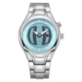 Round seconds display-blue