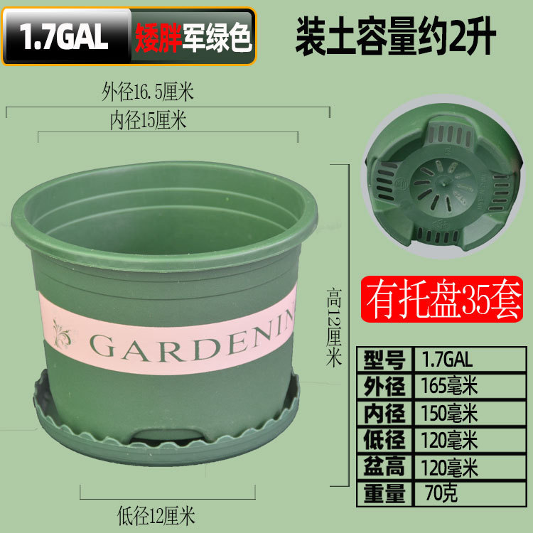 植木鉢プラスチックガロン鉢青山盆トレーミニカラー印刷大の蘭緑羅多肉植物三代卸売り|undefined