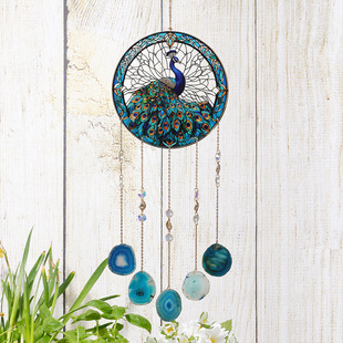 Popular Amazon Dream Catcher Vibrant Acrylic Agate Decoration Christmas and Halloween Hanging