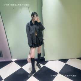 毒家版本现货高品质P家新款做旧水洗夹棉夹克外套宽松版男女同款