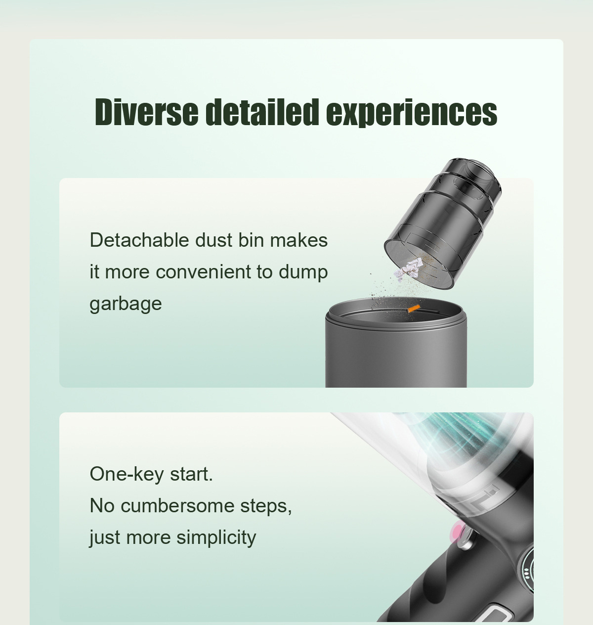 Cross-Border Special Supply Car Vacuum Cleaner Wireless Handheld Multi-Function Charging Powerful Vacuum Car Portable Small