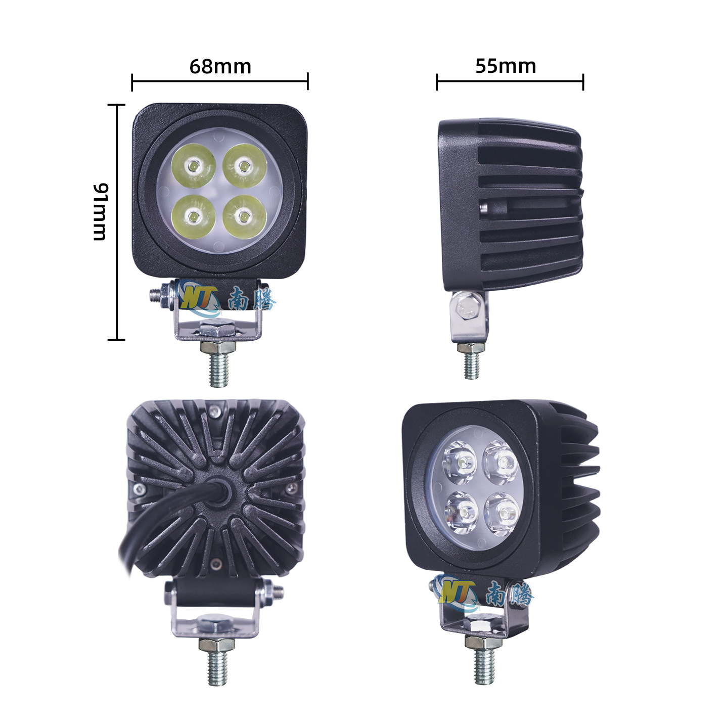 Carcasa para luz auxiliar LED de motocicleta, carcasa para foco de vehículo eléctrico, carcasa para luz de coche y motocicleta, carcasa para luz de coche