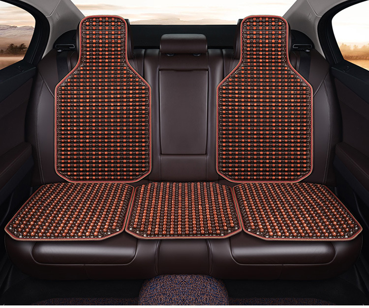Automotive supplies car wooden bead cushion ergonomic non-slip breathable car cushion suit four seasons general wholesale
