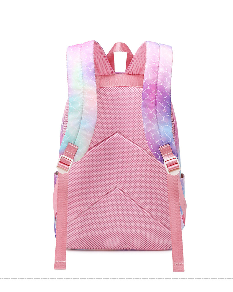 Fashion Gradient Color Square Zipper Fashion Backpack display picture 3