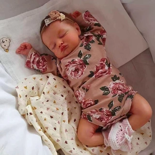 49cm重生娃娃Reborn Dolls 全胶身仿真婴儿可爱玩偶 跨境热卖