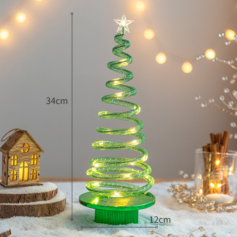 Large green LED Christmas tree (spin -rotating)