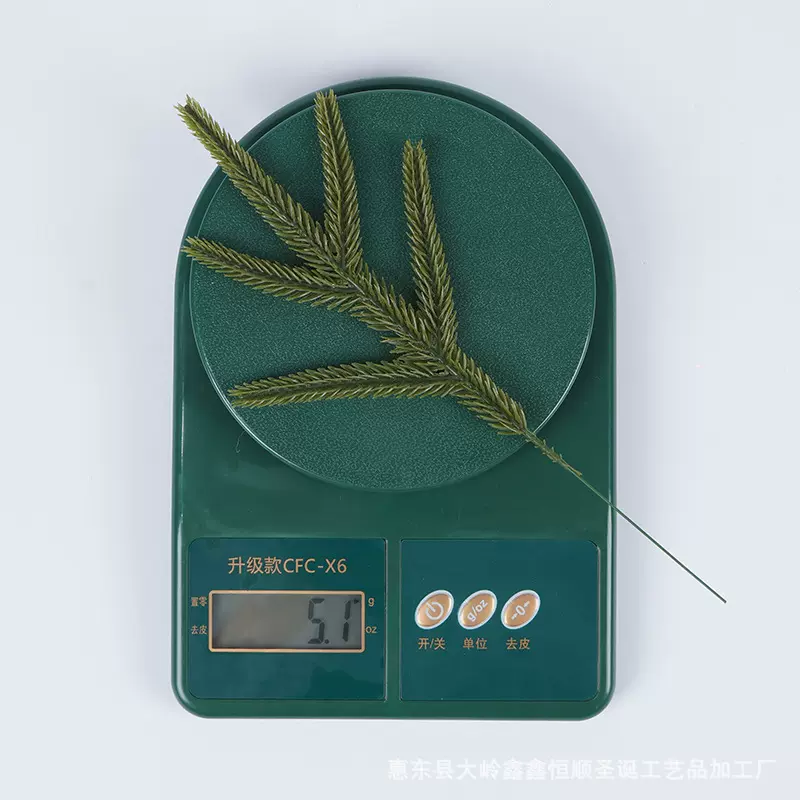 厂家直销 仿真绿植仿真新立体小五叉松 圣诞PE圣诞花叶圣诞装饰品
