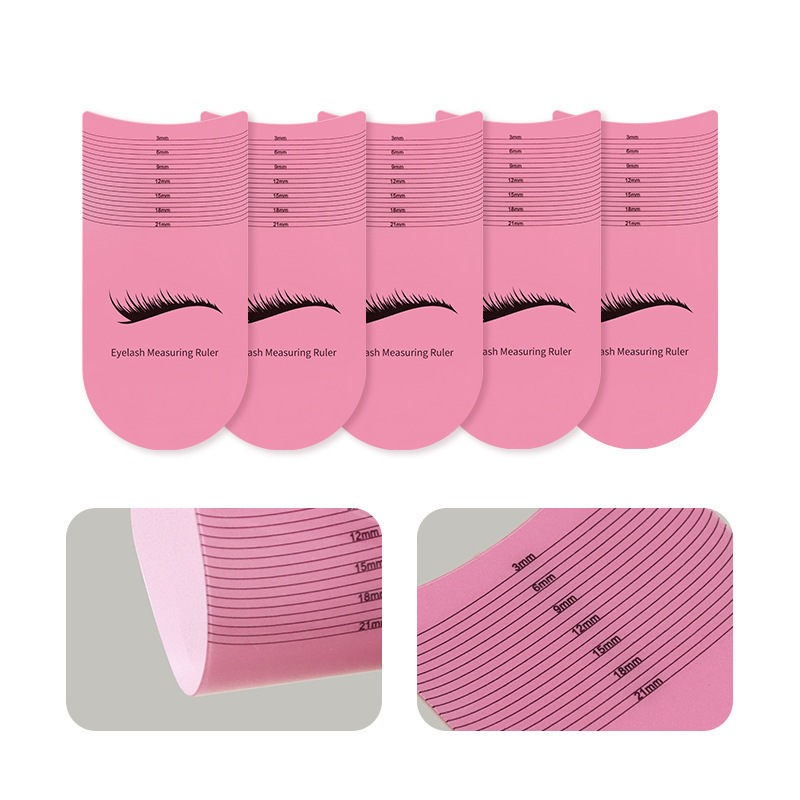 Eyelash Measuring Ruler Positioning Symmetrical Eyelash Ruler Measuring Grafted Eyelashes Measuring Length Auxiliary Tool
