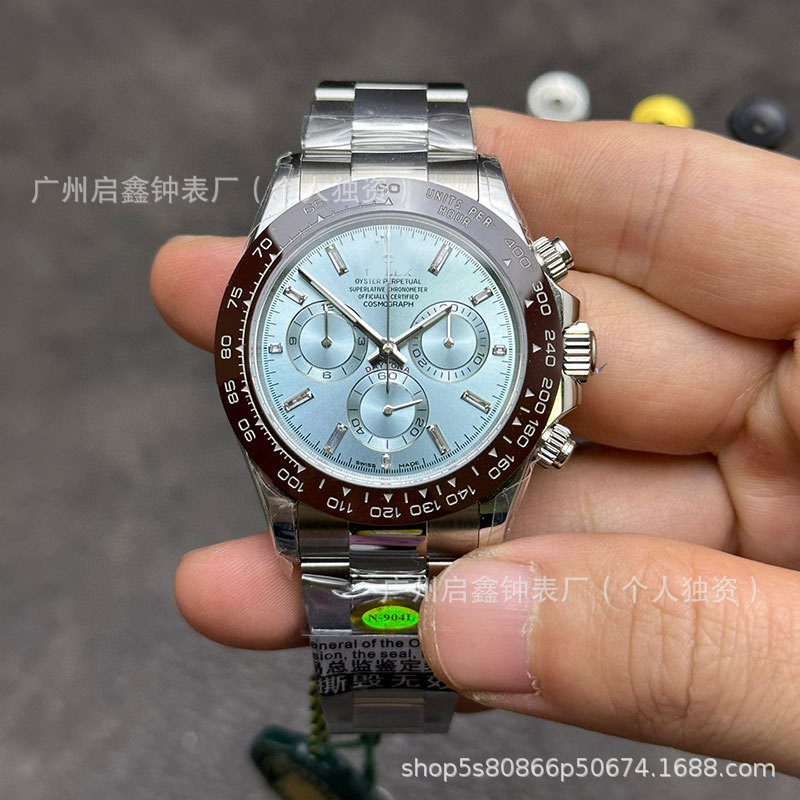 Clean Factory Daytona Watch Ice Blue Dandan Dong 4130 Automatic Mechanical Multifunctional Chronograph Men's Watch