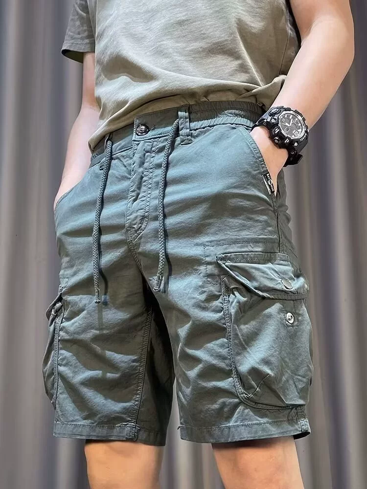 Мужские легкие и тонкие быстросохнущие летние шорты, брюки, оверсайз