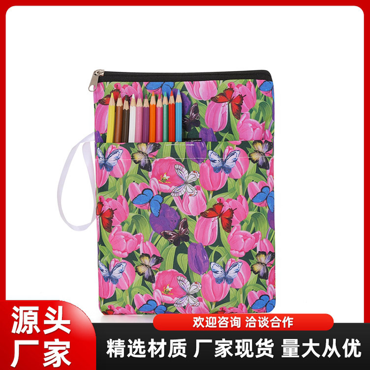 亚马逊印花书籍保护套 牧师笔记本防水收纳袋 多功能PU书套批发