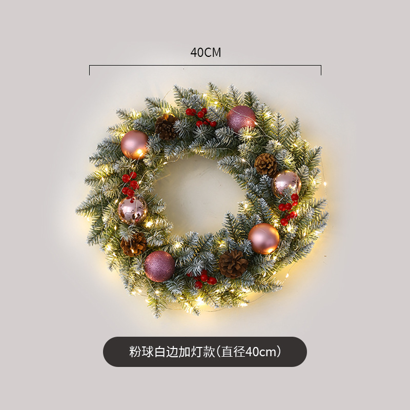 アマゾン起爆クリスマス花輪藤条40/50/60cmクリスマス装飾花輪飾りシーン配置品|undefined