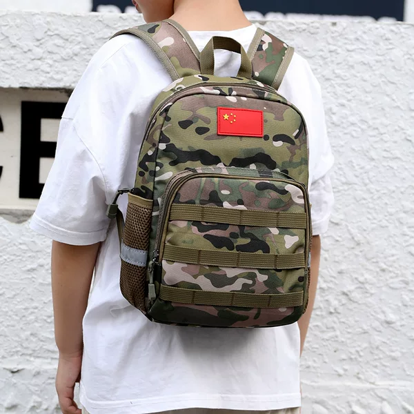 Children's camouflage schoolbag boys boys kindergarten spring outing travel backpack boys travel outdoor summer camp