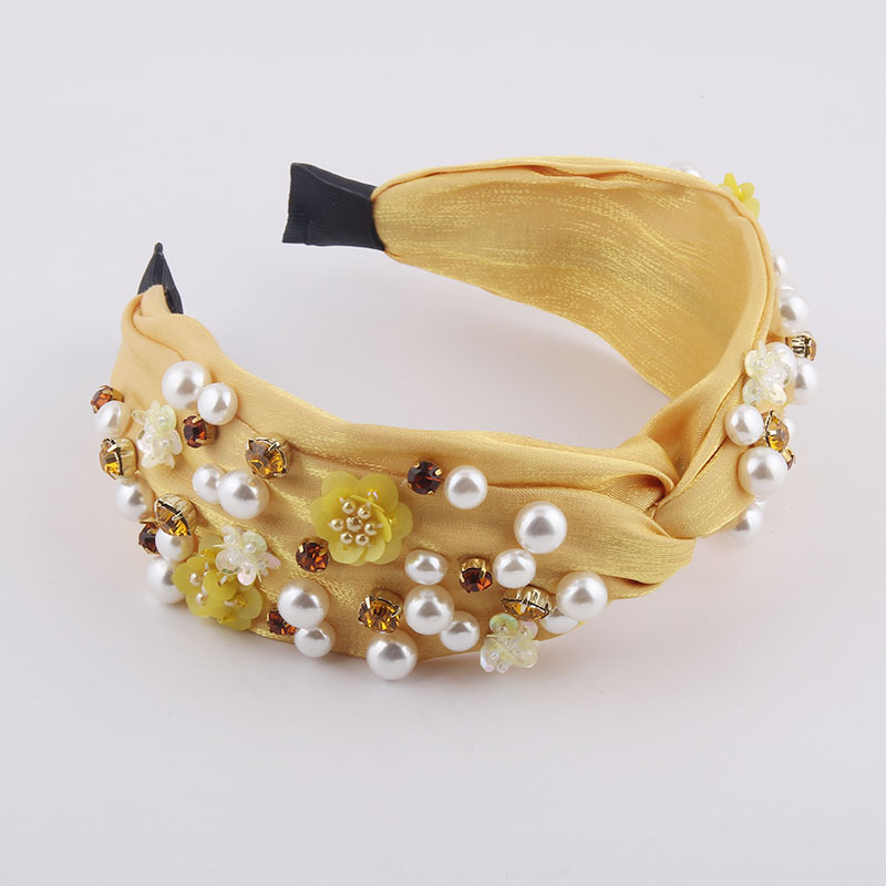 New Fashion Diamant Perle Blumen Haarband display picture 2