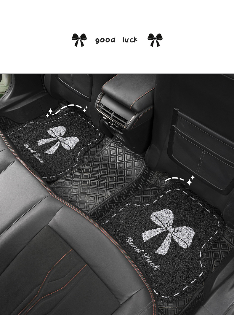 Blue Rain Universal Car Floor Mats, Non-Slip and Stain-Resistant Wire Ring Single-Piece Car Carpet, Anti-Dirty Main Driver's Car Floor Mats