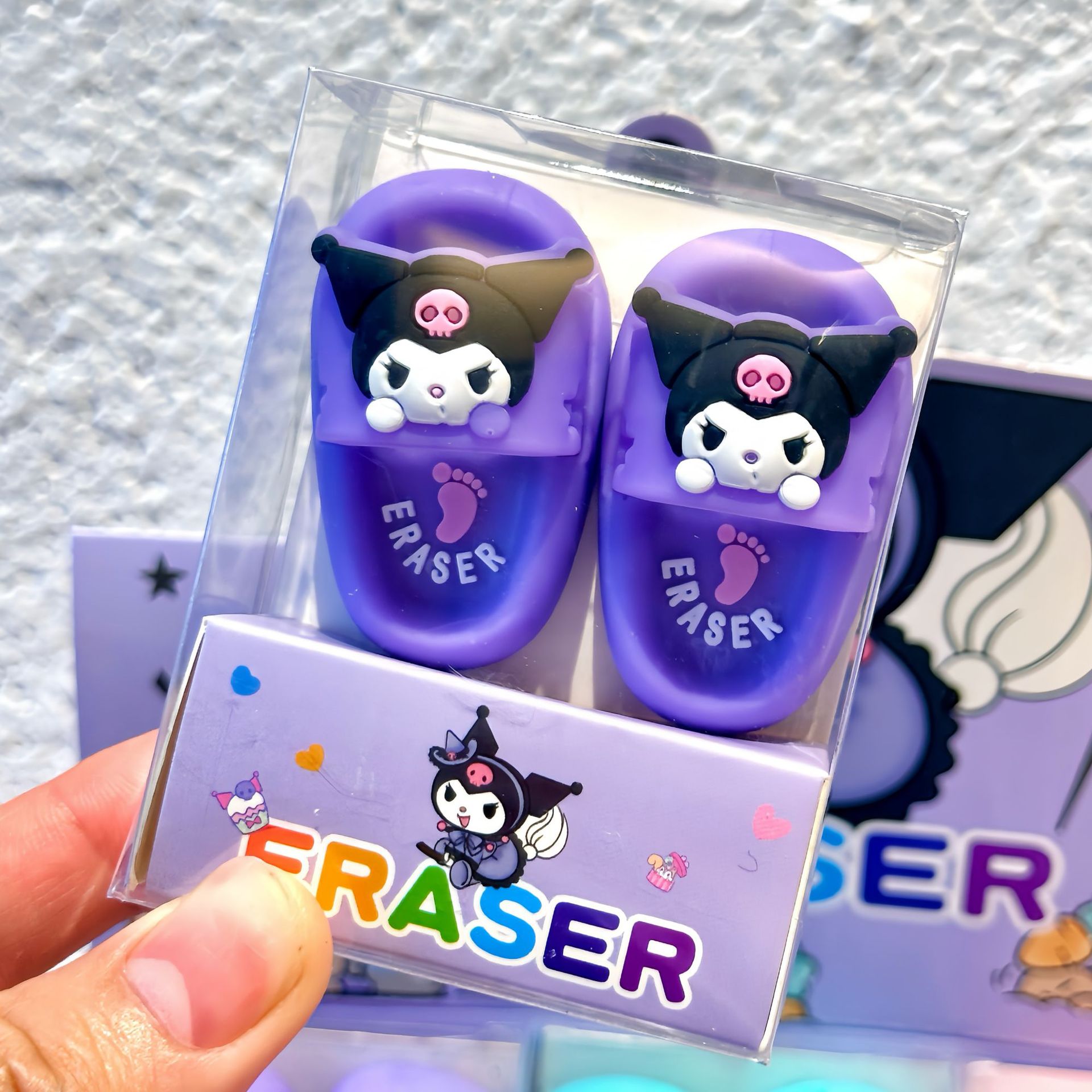 Caricatura, zapatillas, limpias, limpias