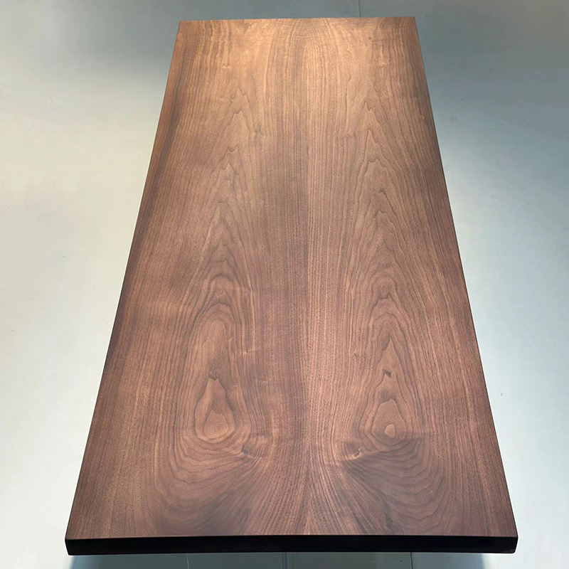 北美黑胡桃木板实木大板整板茶桌白蜡木板桌面板老榆木板桌板定制