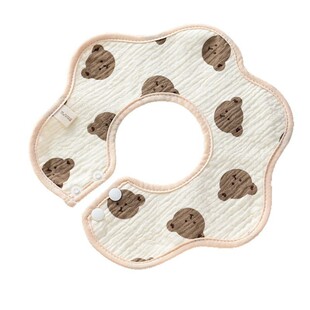 Children's brand gauze waterproof eating bib for new born for baby 5