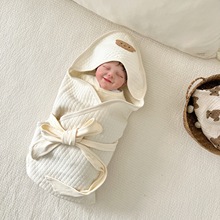新生婴儿抱被初生包被纯棉春秋冬季包单小宝宝产房加厚款包巾a类