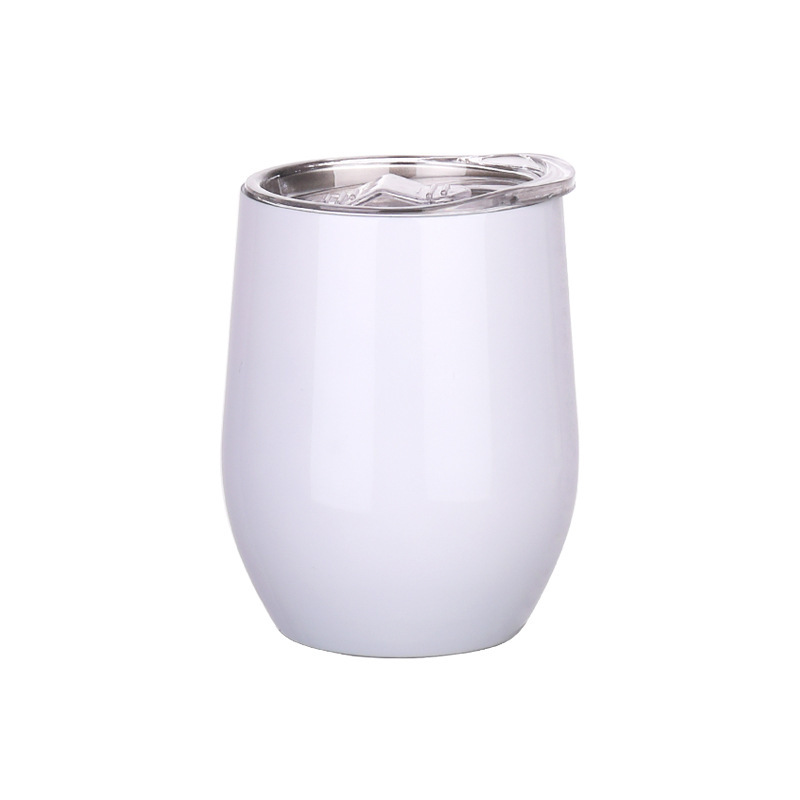 Taza de huevo de acero inoxidable 304 12oz taza de cerveza vacío taza de cáscara de huevo transfronteriza taza de agua portátil al por mayor
