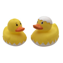 儿童沐浴洗澡复活节鸭子喷水捏捏叫塑胶PVC搪胶宝宝浴室玩具礼物