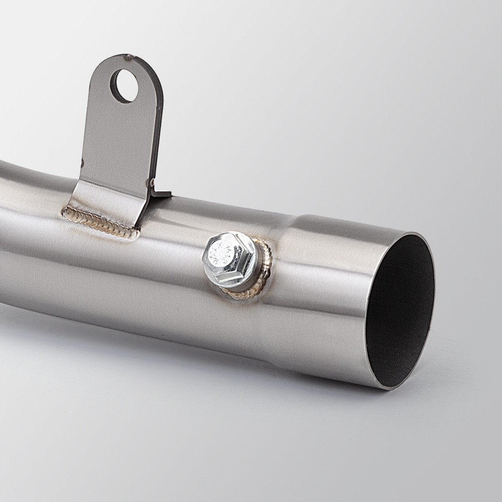 Motorcycle exhaust pipe modification is suitable for high temperature resistant and non-destructive installation of ZX6R stainless steel middle section 2024