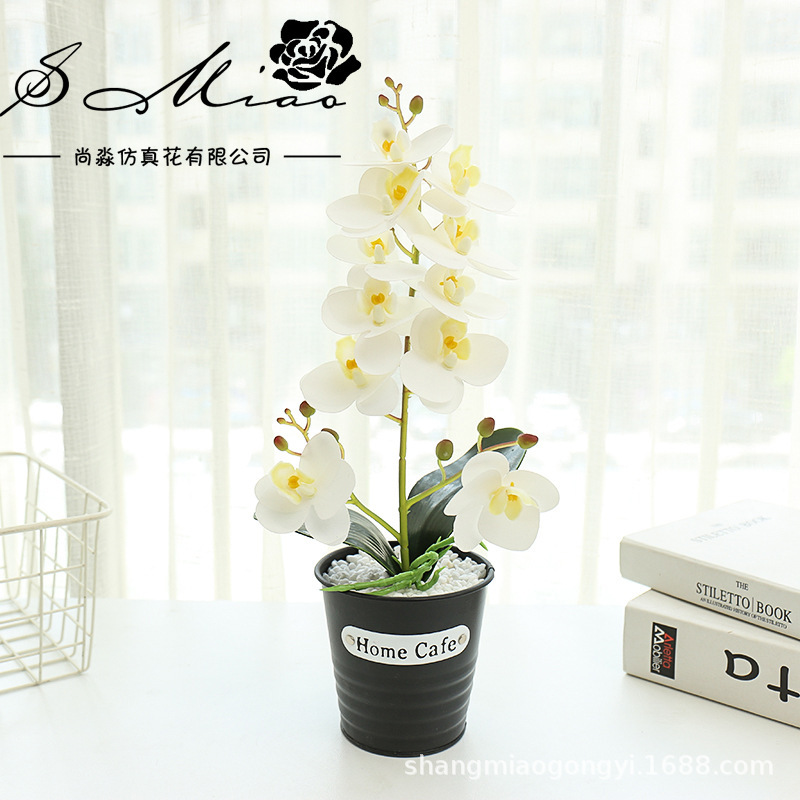 Impresión 3D de flores falsas orquídeas mariposa sensación pequeña flor de simulación de bonsai decoración interior creativa fábrica directa