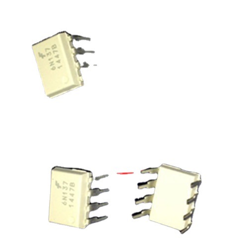 6N137 高速光耦 隔离器 直插DIP-8P  白色 原装现货