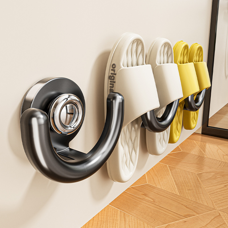 Suction Cup Bathroom Slipper Rack, No-Drill Drainage Hanging Rack, Hook Storage Rack, Shoe Organizer, Magic Tool Suction Cup Bathroom Slipper Rack, No-Drill Drainage Hanging Rack, Hook Storage Rack, Shoe Organizer, Magic Tool