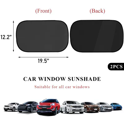 Sun shade, side windows, full-glazed anti-glare