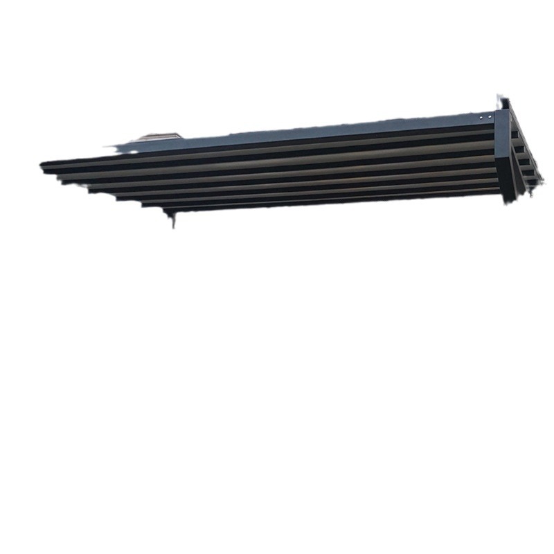 Toldo plegable eléctrico pabellón de estilo chino sala de sol al aire libre plegable de aleación de aluminio a prueba de lluvia plegable pabellón de estilo chino