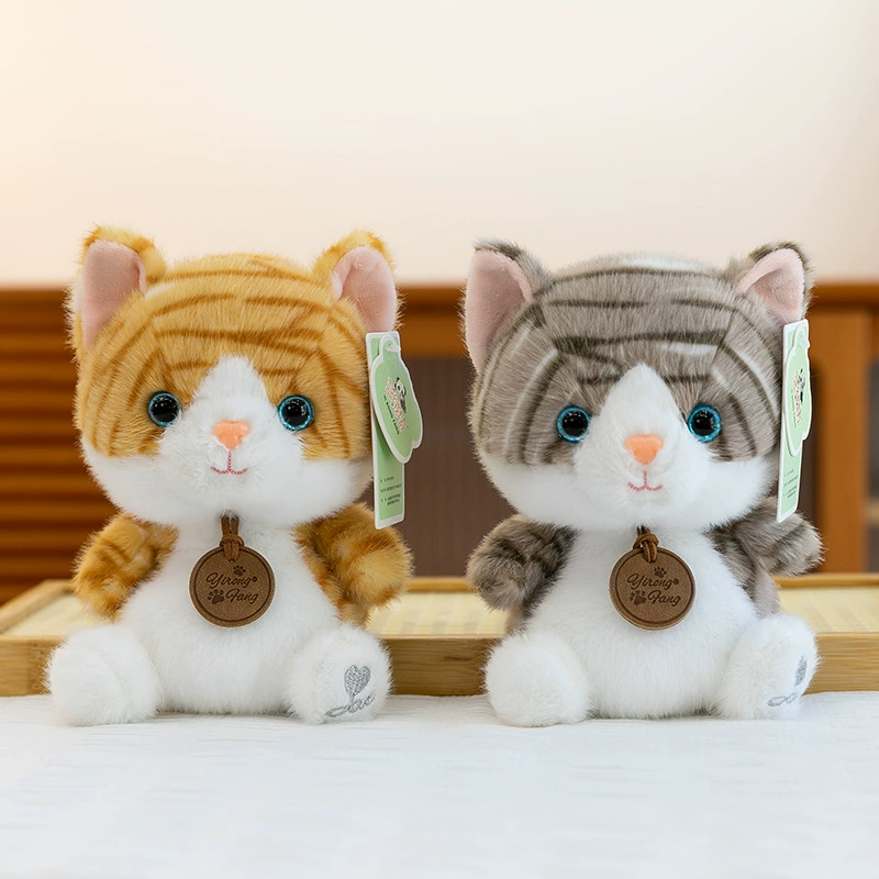 Мультяшная плюшивая игрушка, кукла, кот, антистресс, подарок на день рождения